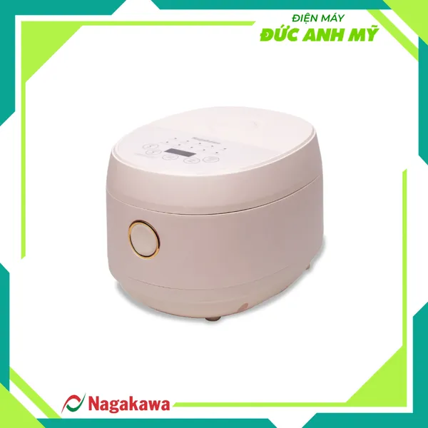 Nồi cơm điện 1.5L Nagakawa NAG0142 - Màu hồng - 10 chương trình nấu