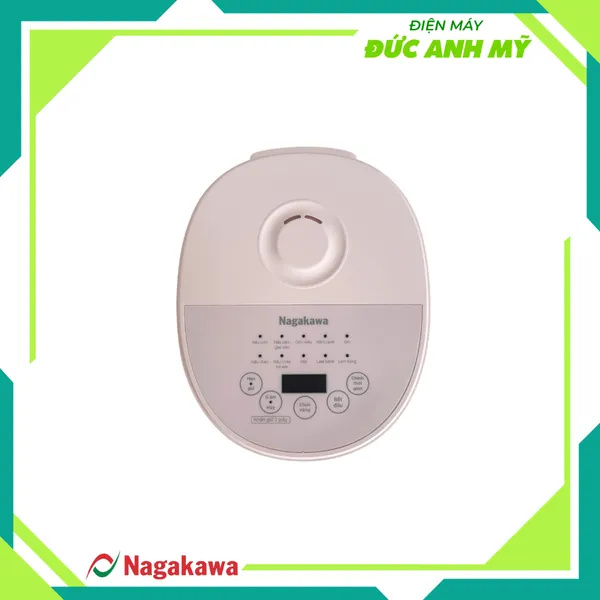 Nồi cơm điện 1.5L Nagakawa NAG0142 - Màu hồng - 10 chương trình nấu