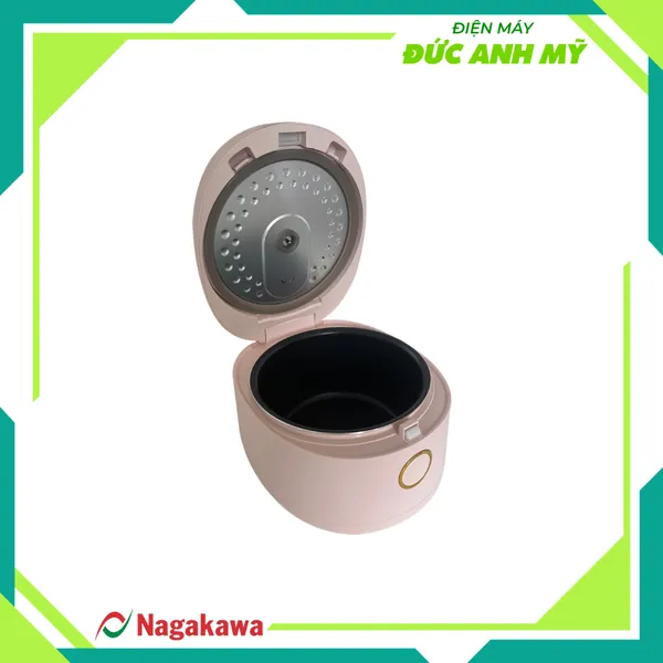 Nồi cơm điện 1.5L Nagakawa NAG0142 - Màu hồng - 10 chương trình nấu