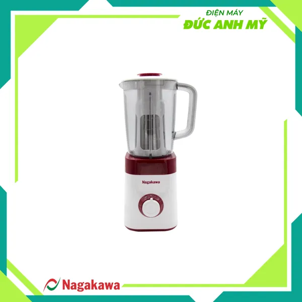 Máy xay sinh tố Nagakawa NAG0816 - Lưỡi dao, Lọc inox 304 kèm 3 cối tiện lợi