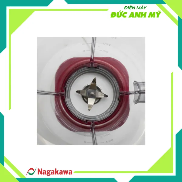 Máy xay sinh tố Nagakawa NAG0816 - Lưỡi dao, Lọc inox 304 kèm 3 cối tiện lợi
