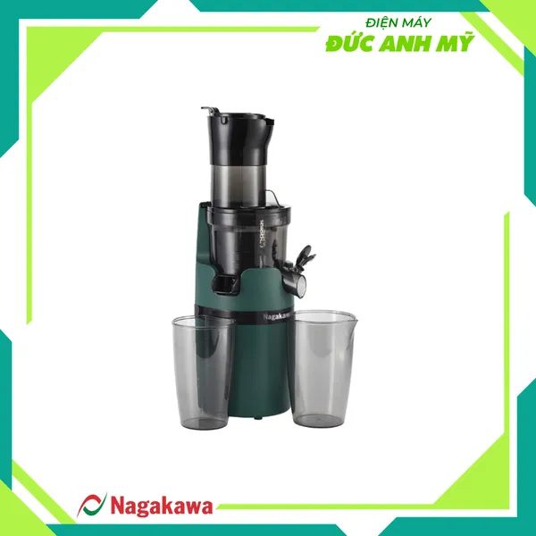 Máy ép chậm Nagakawa NAG0818 - Trục ép 6 phân đoạn kiệt bã - Ống tiếp thực phẩm lớn 