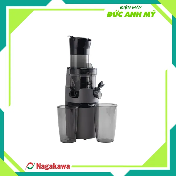 Máy ép chậm Nagakawa NAG0818 - Trục ép 6 phân đoạn kiệt bã - Ống tiếp thực phẩm lớn 