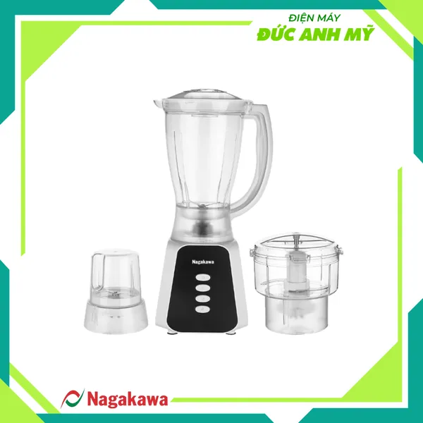 Máy xay sinh tố Nagakawa NAG0819 - Lưỡi dao 4 cánh sắc bén