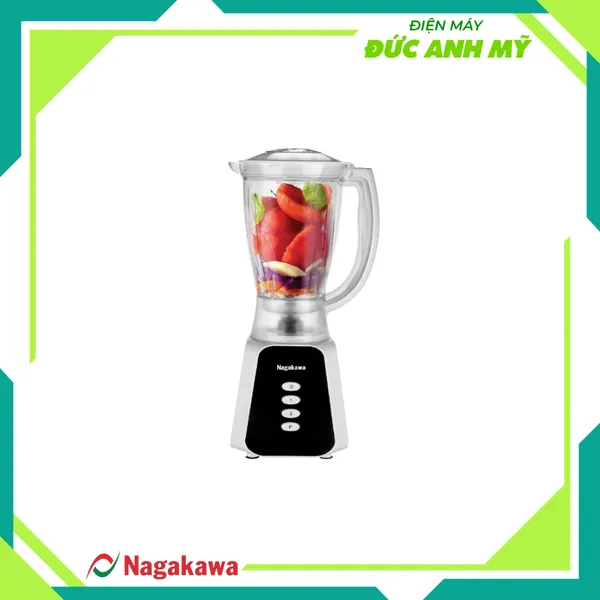 Máy xay sinh tố Nagakawa NAG0819 - Lưỡi dao 4 cánh sắc bén