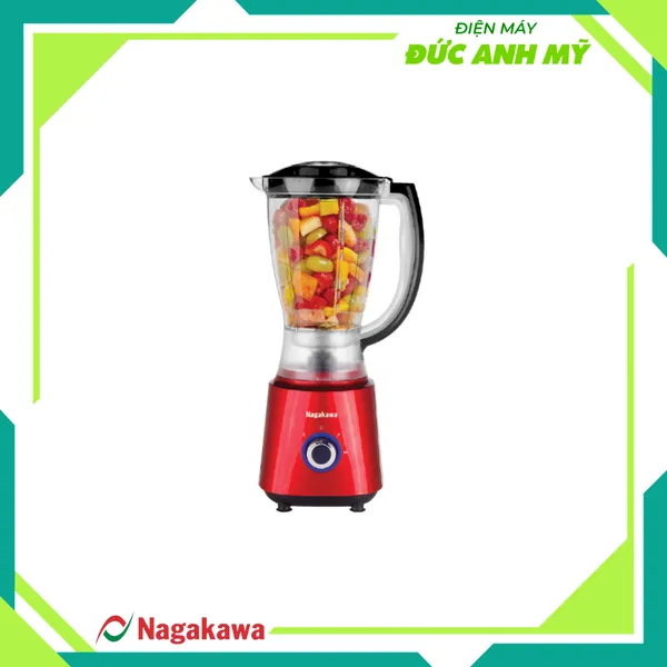 Máy xay sinh tố Nagakawa NAG0820 - Lưỡi 4 cánh kèm 3 cối tiện lợi