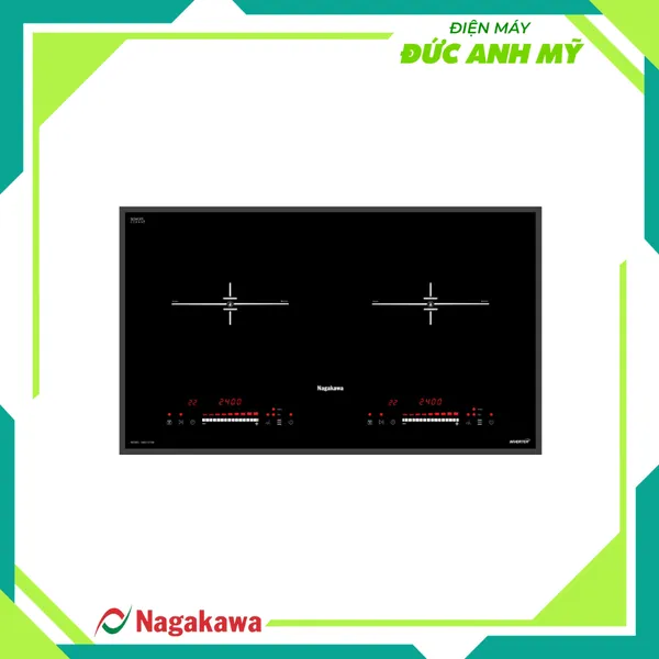 Bếp từ đôi Nagakawa Inverter NAG1215M - Mặt kính Schott Ceran cao cấp