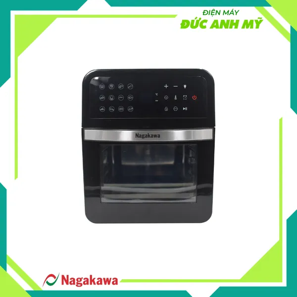 Nồi chiên không dầu Nagakawa NAG3307 12L - 12 chương trình nấu - Công nghệ Rapid Air 360 độ