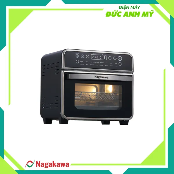 Nồi chiên không dầu Nagakawa NAG3308 16L - 16 chương trình - Công nghệ đối lưu nhiệt