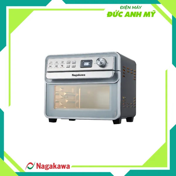 Nồi chiên không dầu cảm ứng Nagakawa NAG3309 24L - 12 Chương trình nấu - Công nghệ đối lưu nhiệt