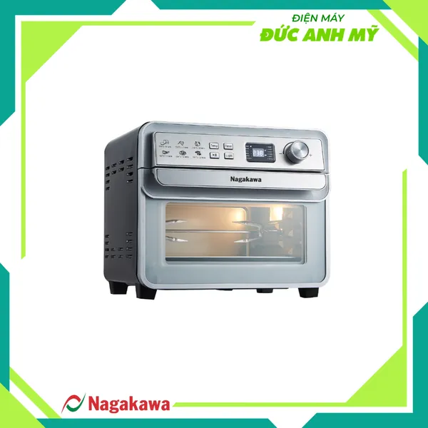 Nồi chiên không dầu cảm ứng Nagakawa NAG3309 24L - 12 Chương trình nấu - Công nghệ đối lưu nhiệt