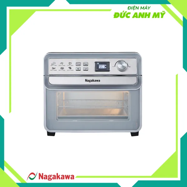 Nồi chiên không dầu cảm ứng Nagakawa NAG3309 24L - 12 Chương trình nấu - Công nghệ đối lưu nhiệt