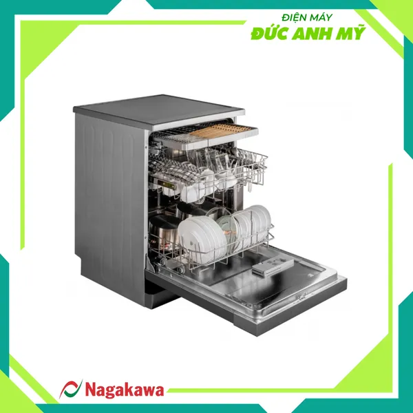 Máy rửa chén bát 14 bộ cao cấp Nagakawa NAG3602M14