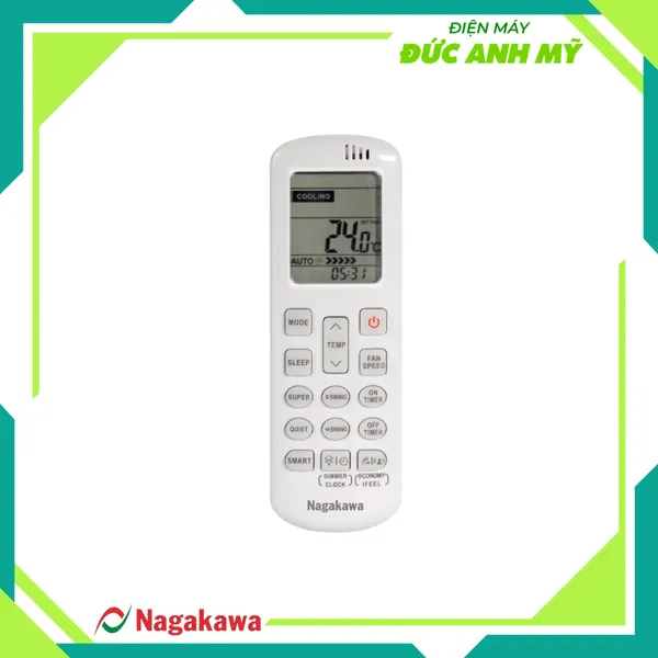 Máy lạnh 1 chiều Nagakawa 24000BTU/H NIS-C24R2H12