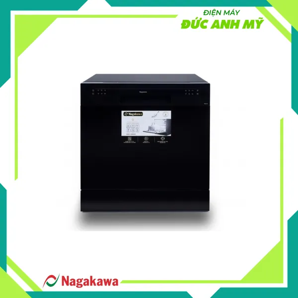 Máy rửa chén bát 8 bộ cao cấp Nagakawa NK8D01M