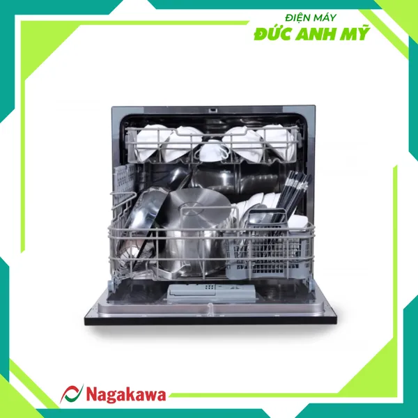 Máy rửa chén bát 8 bộ cao cấp Nagakawa NK8D01M