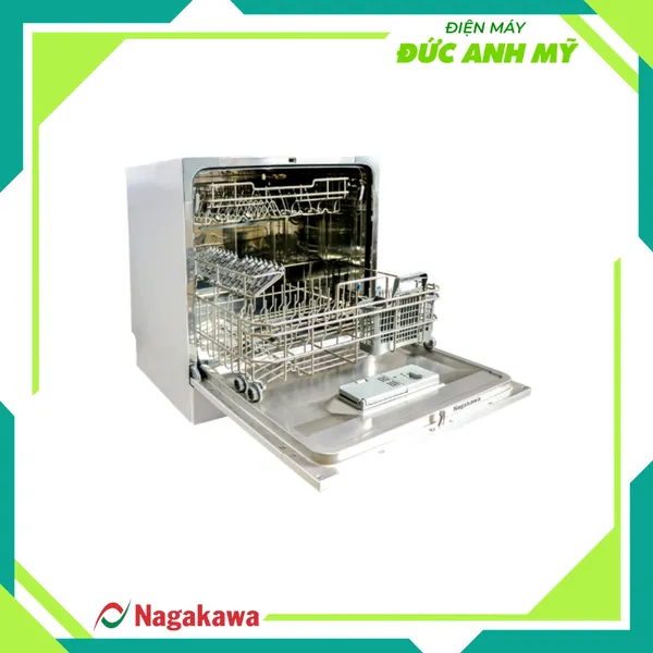 Máy rửa chén bát 8 bộ cao cấp Nagakawa NK8D61M
