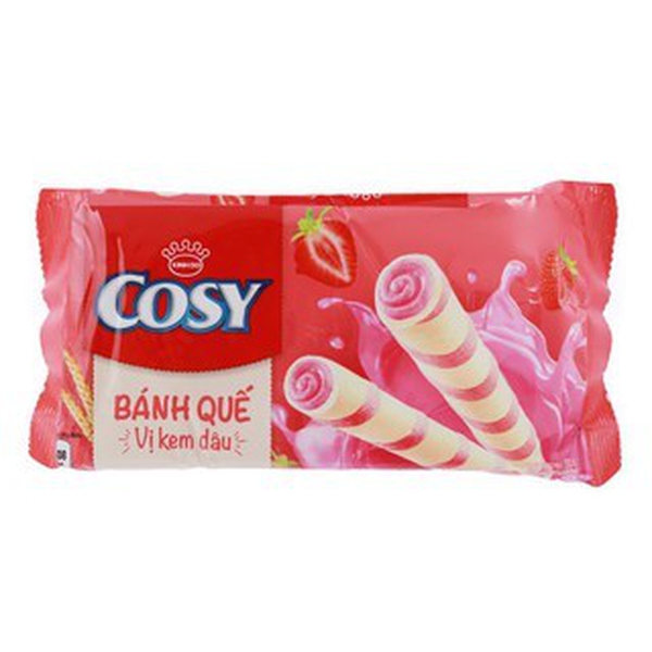 Bánh quế Cosy vị Dâu (Gói 117.6g)