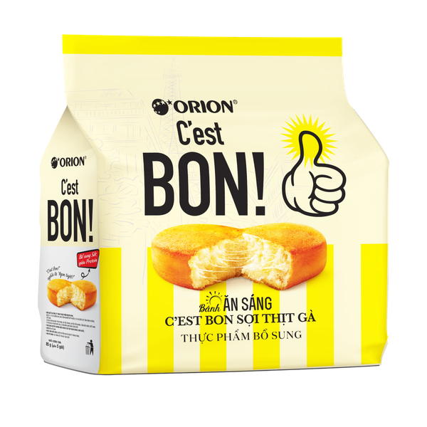 Bánh ăn sáng Orion C'est Bon sợi thịt gà