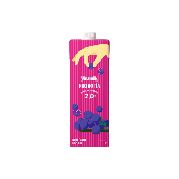 Nước Nho ép Vfresh 100% (Hộp 1L)