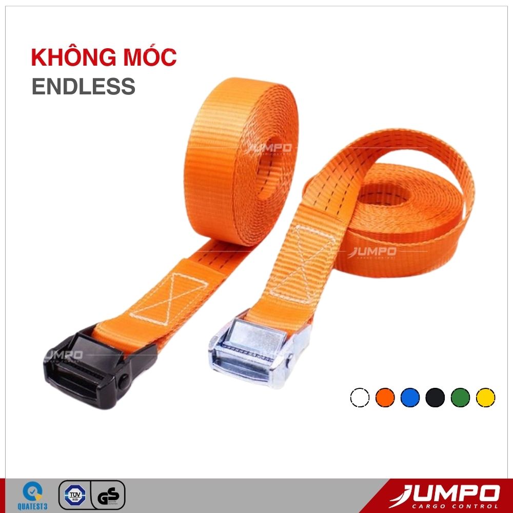 Dây chằng hàng khoá cam endless bản 35mm 700kg Dây chằng hàng khoá cam endless bản 35mm 700kg