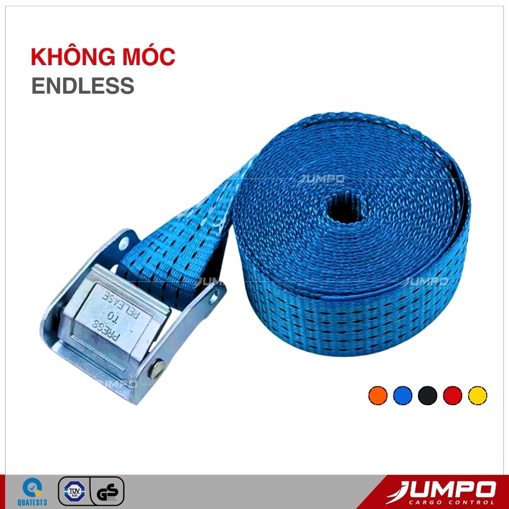 Dây chằng hàng khoá cam endless bản 50mm 1500kg Dây chằng hàng khoá cam endless bản 50mm 1500kg