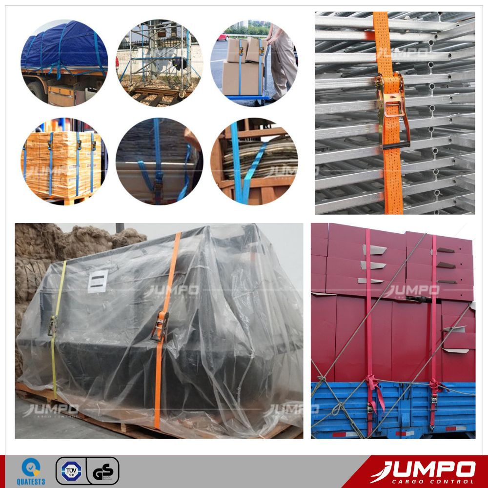 Ứng dụng Dây cảo chằng hàng tăng đơ bản 50mm 2000kg không móc Ứng dụng Dây cảo chằng hàng tăng đơ bản 50mm 2000kg không móc