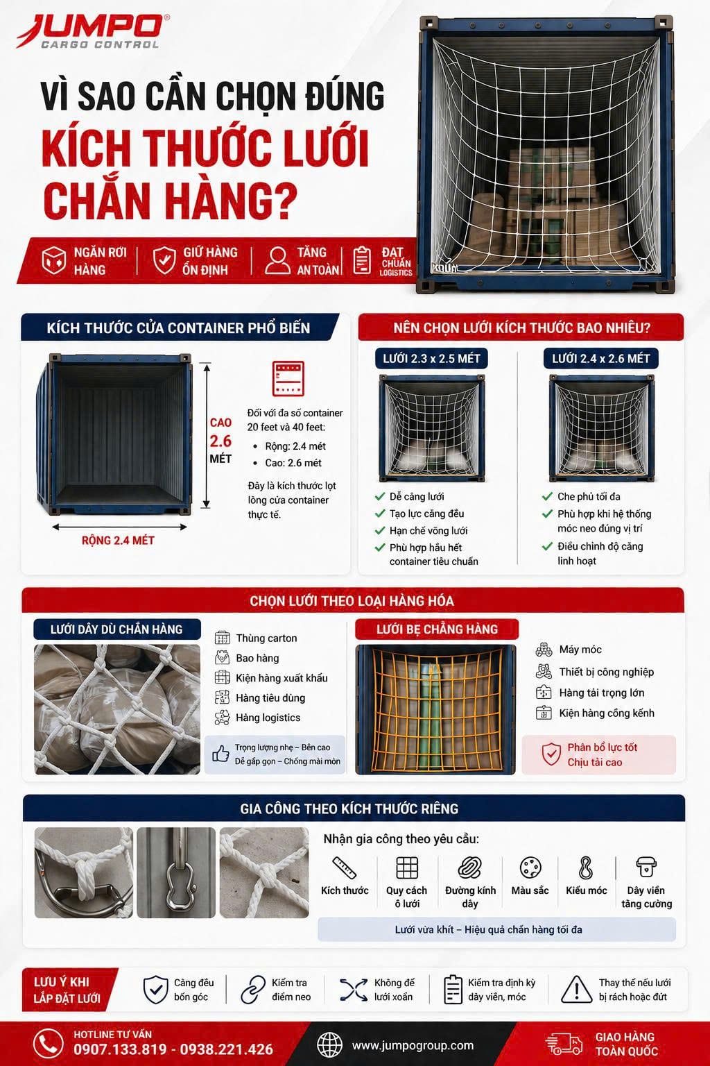 Vì Sao Cần Chọn Đúng Kích Thước Lưới Chắn Hàng Vì Sao Cần Chọn Đúng Kích Thước Lưới Chắn Hàng