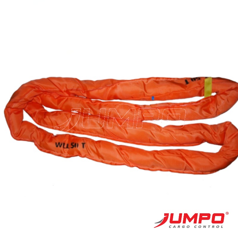 Dây cáp vải cẩu hàng bản tròn 50 tấn Round-sling Dây cáp vải cẩu hàng bản tròn 50 tấn Round-sling