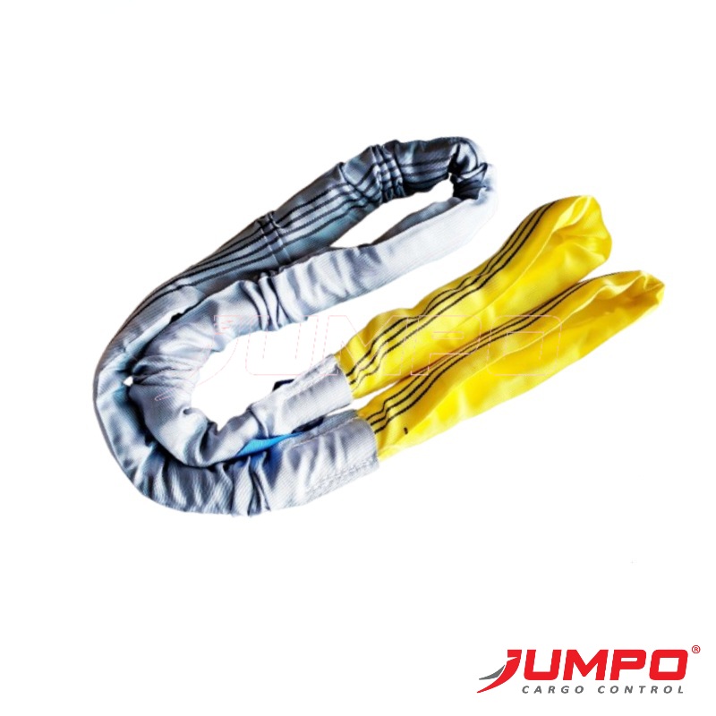 Dây Cáp vải cẩu hàng bản tròn 3 tấn round-sling 2 đầu mắt Dây Cáp vải cẩu hàng bản tròn 3 tấn round-sling 2 đầu mắt