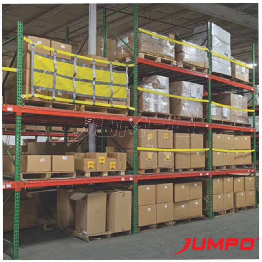 Lưới chằng hàng cho pallet trên kệ rack Lưới chằng hàng cho pallet trên kệ rack