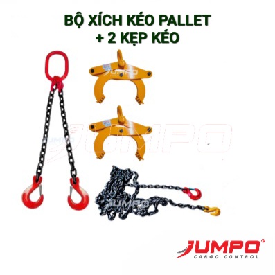 Bộ dây xích kéo pallet thùng xe tải container Bộ dây xích kéo pallet thùng xe tải container