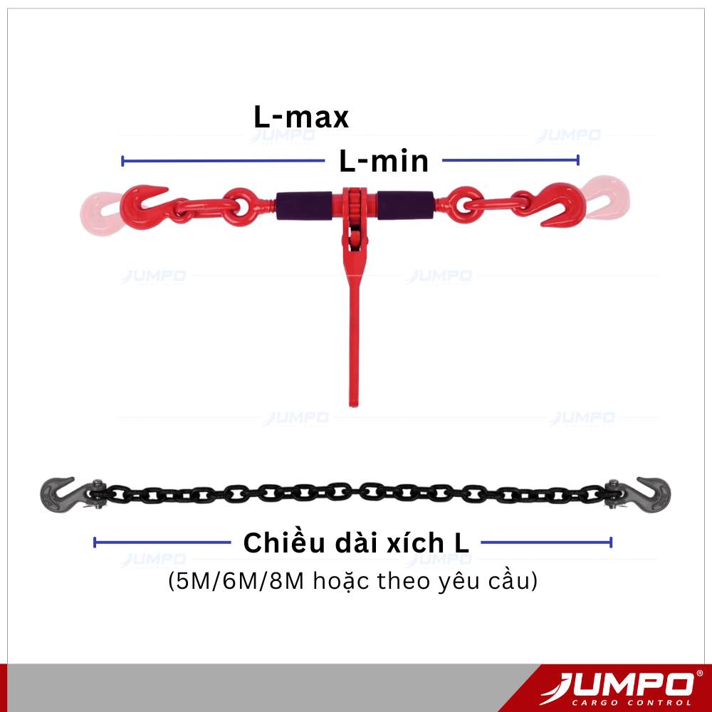 Tăng đơ xích tay quay bánh răng (bánh cóc) (Ratchet Load Binder) Tăng đơ xích tay quay bánh răng (bánh cóc) (Ratchet Load Binder)