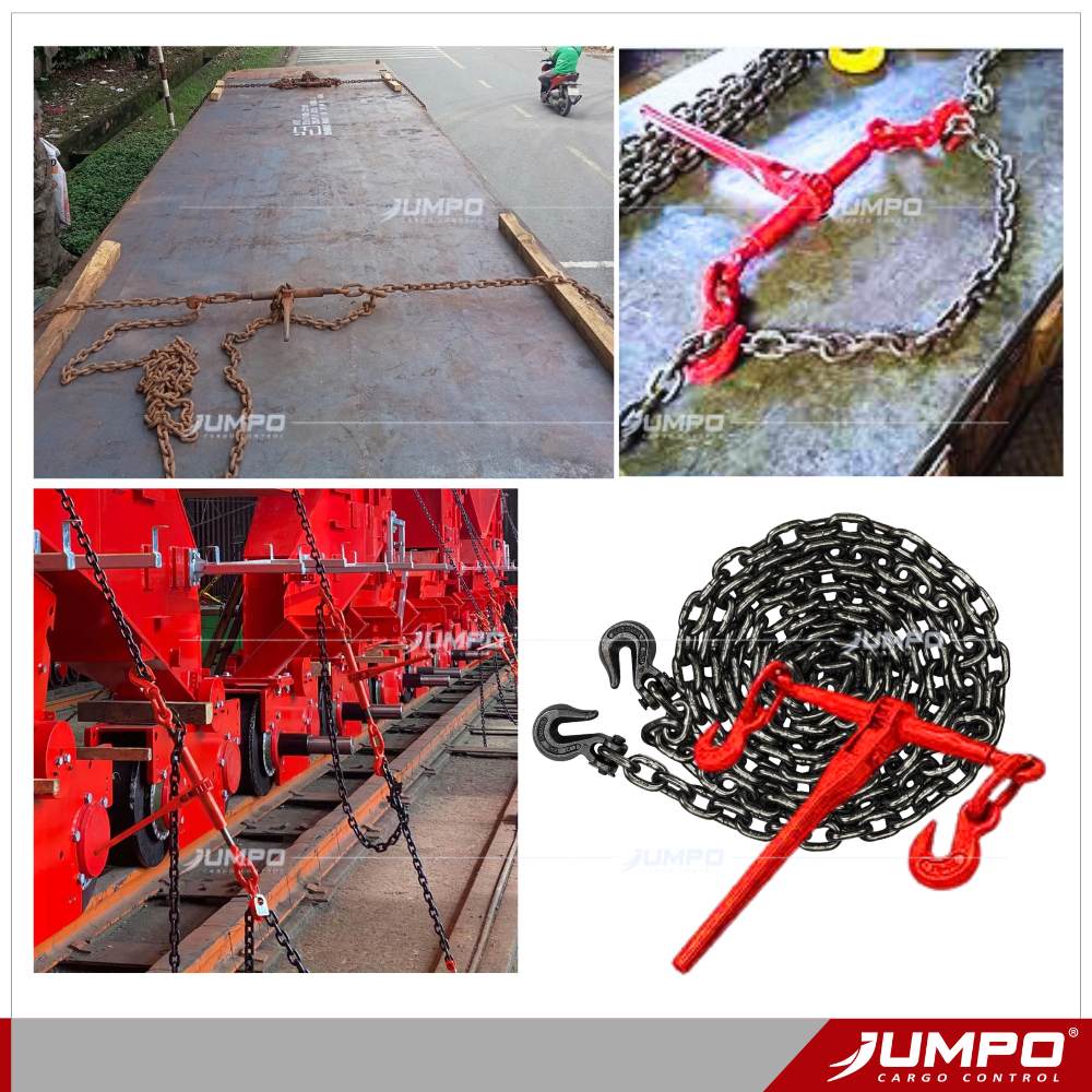 Tăng đơ xích chằng hàng nặng - cuộn tôn, thép tấm, máy móc thiết bị lớn Tăng đơ xích chằng hàng nặng - cuộn tôn, thép tấm, máy móc thiết bị lớn