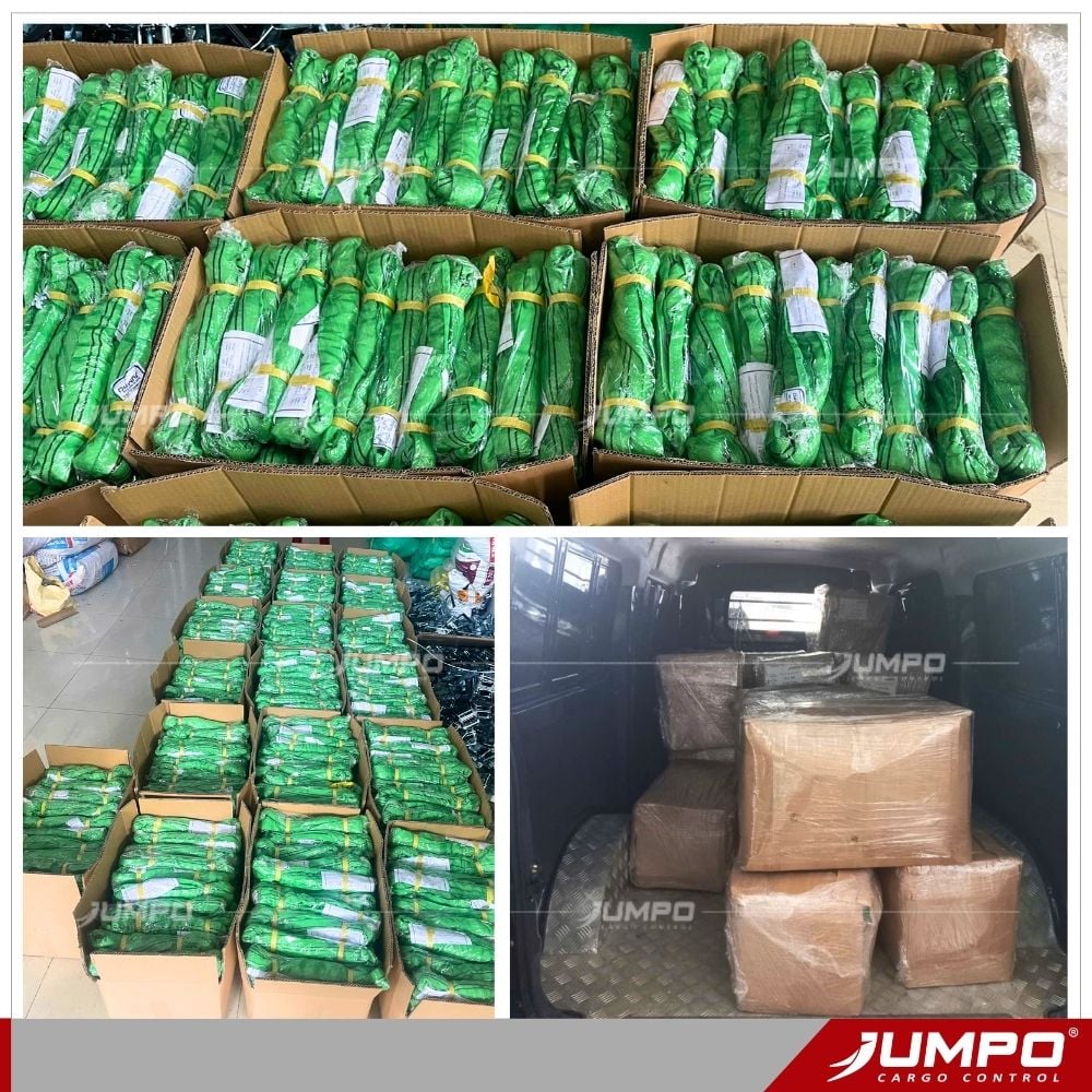 Đóng Gói Và Giao 1.200 Sợi Cáp Vải Tròn 2 Tấn Đến Bình Dương Đóng Gói Và Giao 1.200 Sợi Cáp Vải Tròn 2 Tấn Đến Bình Dương