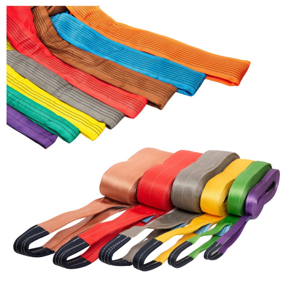 Dây cáp vải cẩu hàng (Webbing Sling / Round Sling) Dây cáp vải cẩu hàng (Webbing Sling / Round Sling)