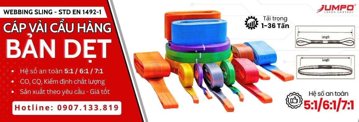 JUMPO Group – Nhà Sản Xuất Cáp Vải Cẩu Hàng Theo Yêu Cầu JUMPO Group – Nhà Sản Xuất Cáp Vải Cẩu Hàng Theo Yêu Cầu