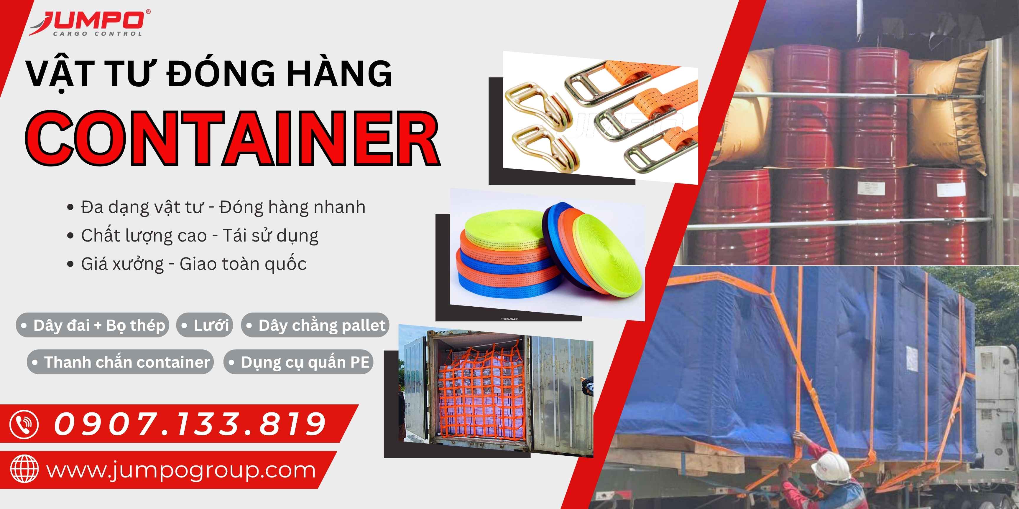banner vật tư đóng hàng container banner vật tư đóng hàng container