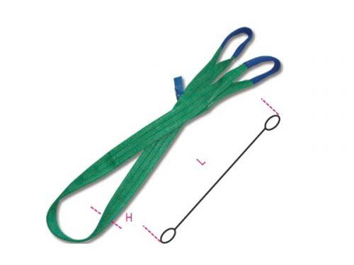 Cáp vải cẩu hàng bản dẹp 2 tấn 2 đầu mắt Cáp vải cẩu hàng bản dẹp 2 tấn 2 đầu mắt