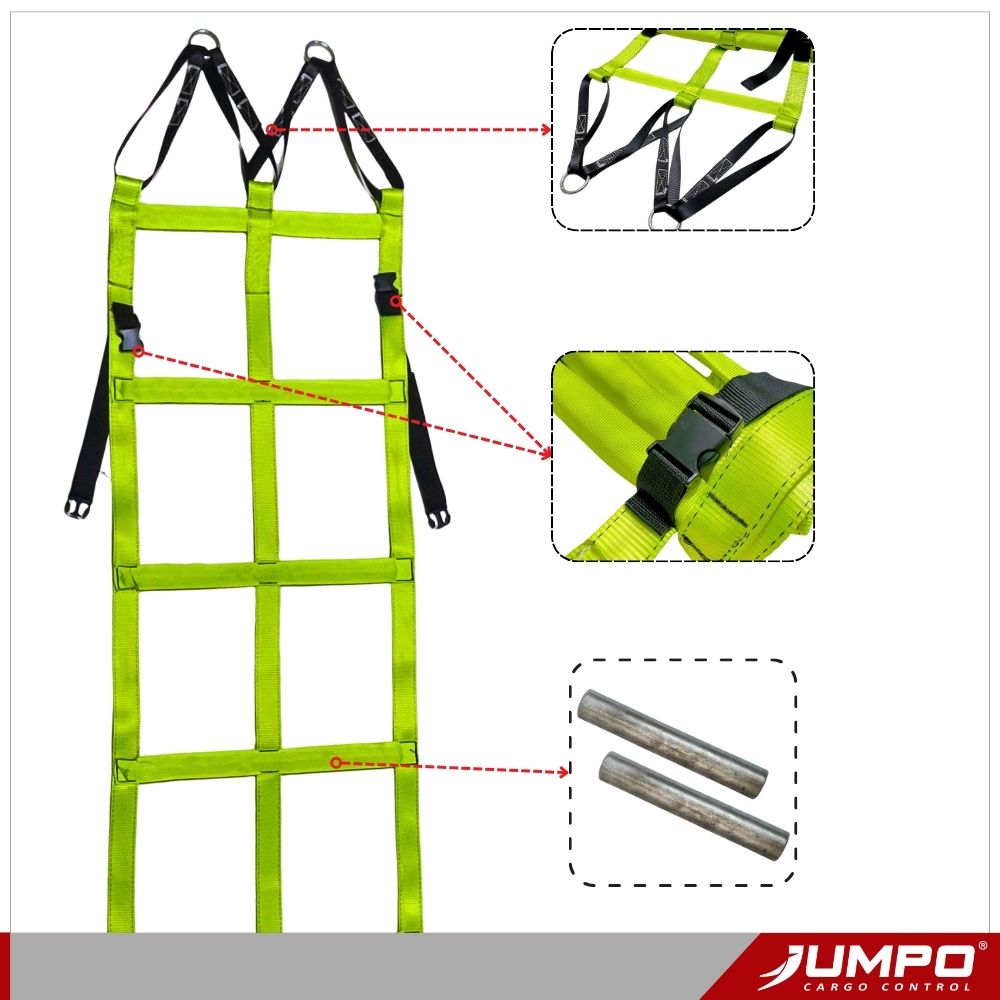 Cấu tạo Thang dây thoát hiểm gia đình 3 line cao cấp Cấu tạo Thang dây thoát hiểm gia đình 3 line cao cấp JUMPO