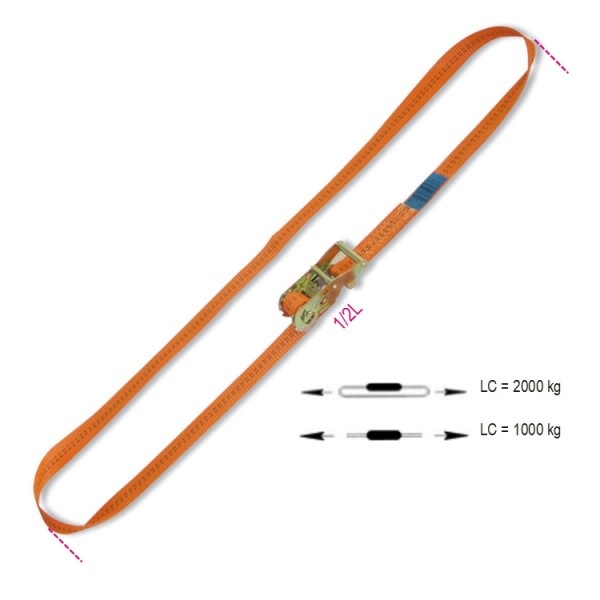 Dây chằng hàng 35mm 2000kg không móc