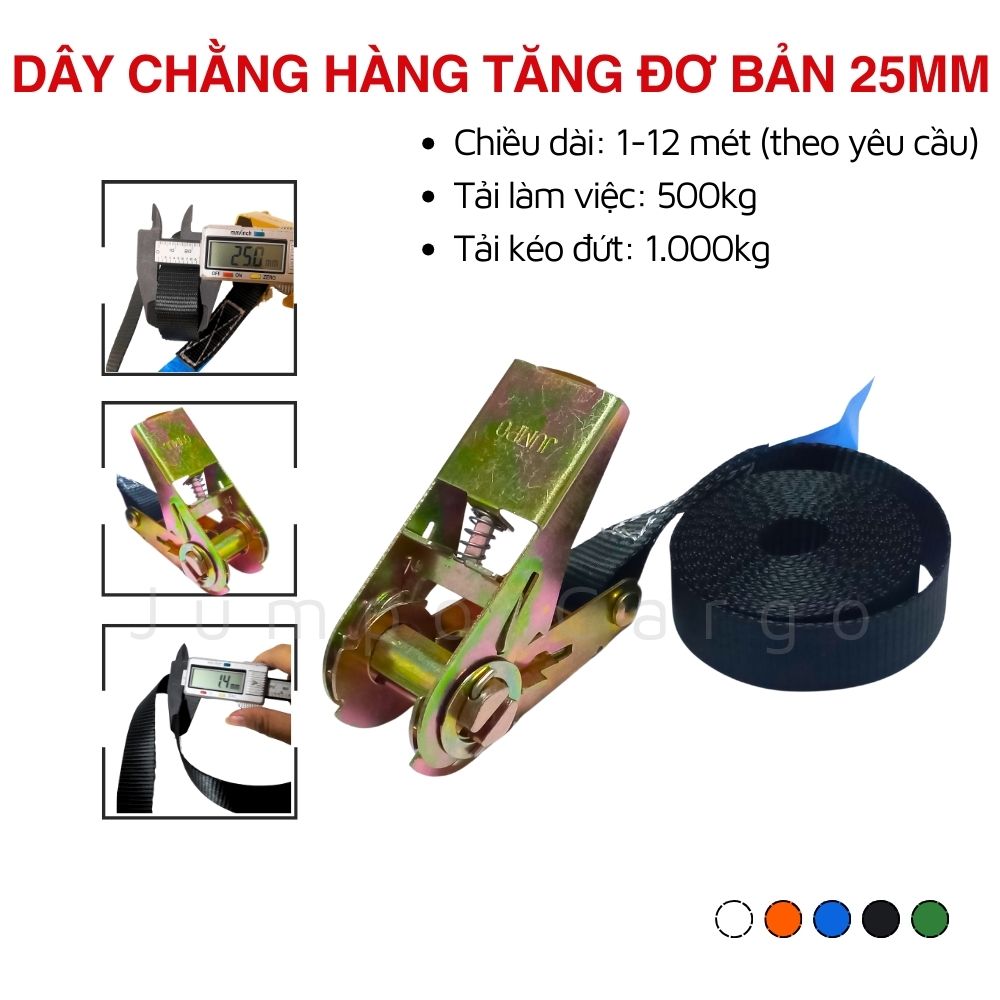 Cấu tạo Dây cảo không móc bản 25mm Cấu tạo Dây cảo không móc bản 25mm
