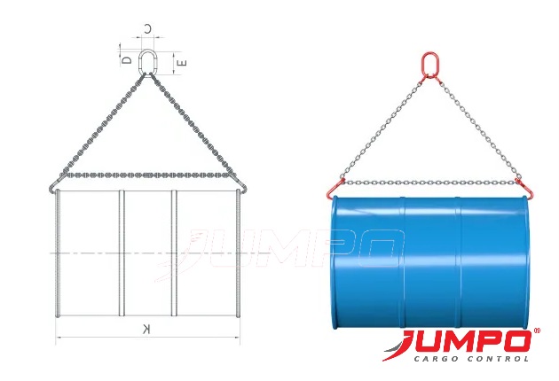 Xích cẩu thùng phuy nằm ngang 1 tấn Xích cẩu thùng phuy nằm ngang 1 tấn