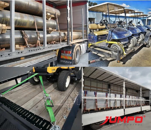 Ứng dụng Dây chằng hàng tăng đơ 5 tấn bản 50mm móc J Claw hook Ứng dụng Dây chằng hàng tăng đơ 5 tấn bản 50mm móc J Claw hook