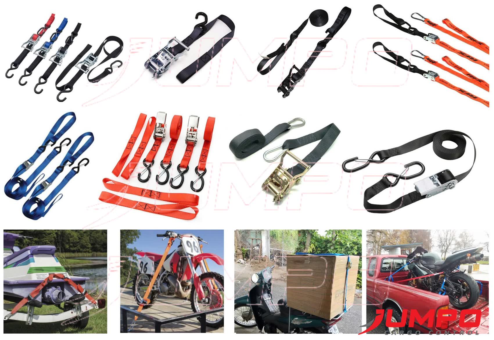 Dây chằng hàng vận chuyển xe mô tô xe gắn máy 2 bánh Dây chằng hàng vận chuyển xe mô tô xe gắn máy 2 bánh