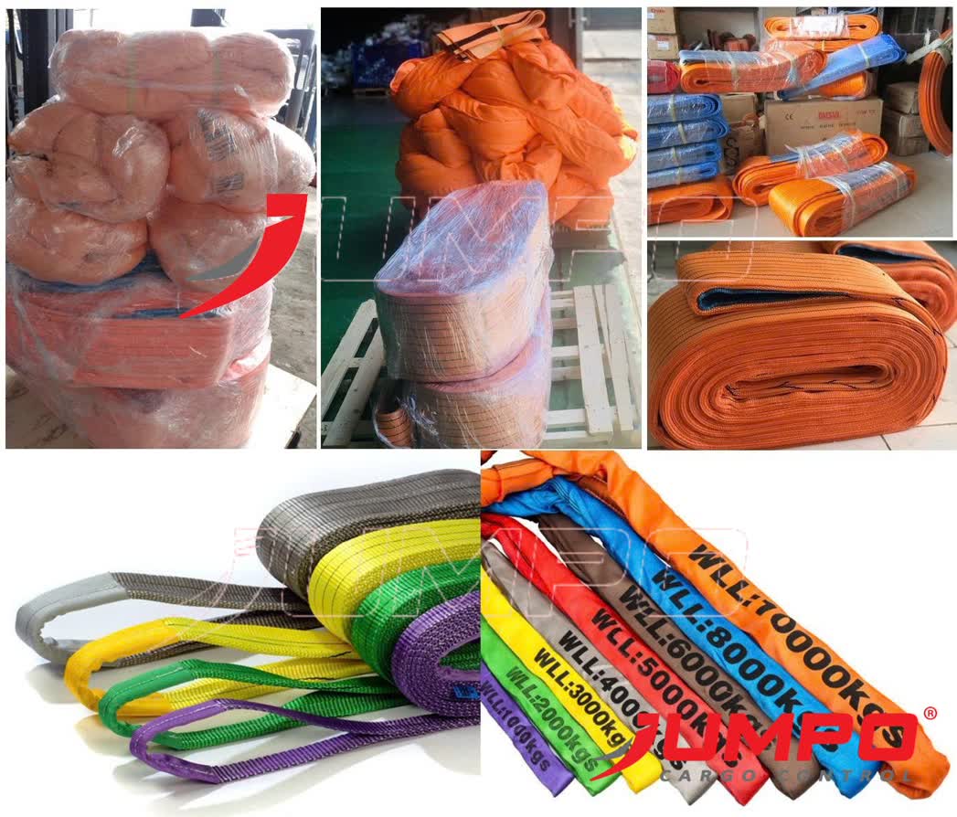 Dây cáp vải cẩu hàng chính hãng -JUMPO CARGO Dây cáp vải cẩu hàng chính hãng -JUMPO CARGO