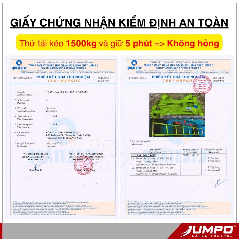 Kiểm định Thang dây thoát hiểm gia đình 3 line cao cấp Kiểm định Thang dây thoát hiểm gia đình 3 line cao cấp