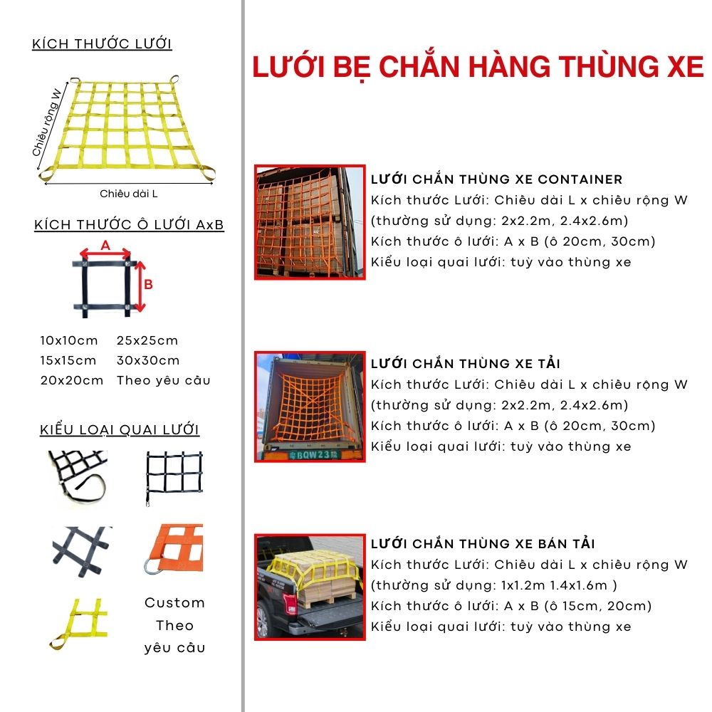 Hướng dẫn sử dụng lưới bẹ chắn hàng Hướng dẫn sử dụng lưới bẹ chắn hàng