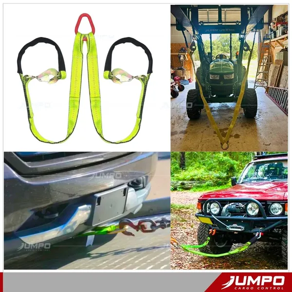 Bộ Cáp vải 2 chân kéo cứu hộ ô tô
