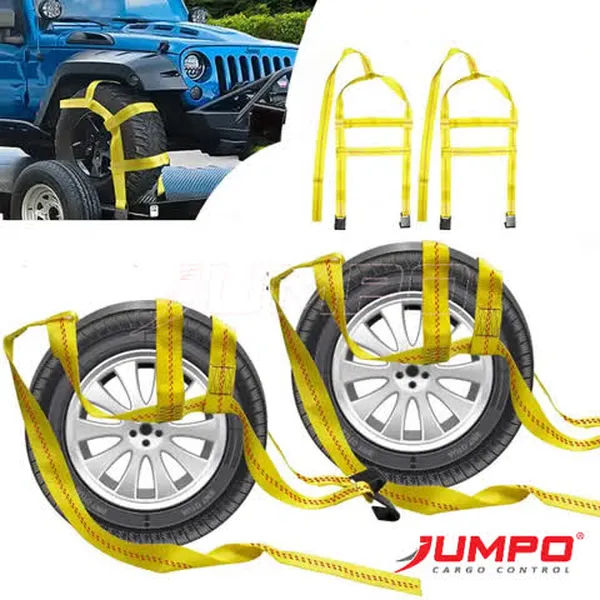 Dây chằng bánh xe vận chuyển ô tô 2 móc flat hook